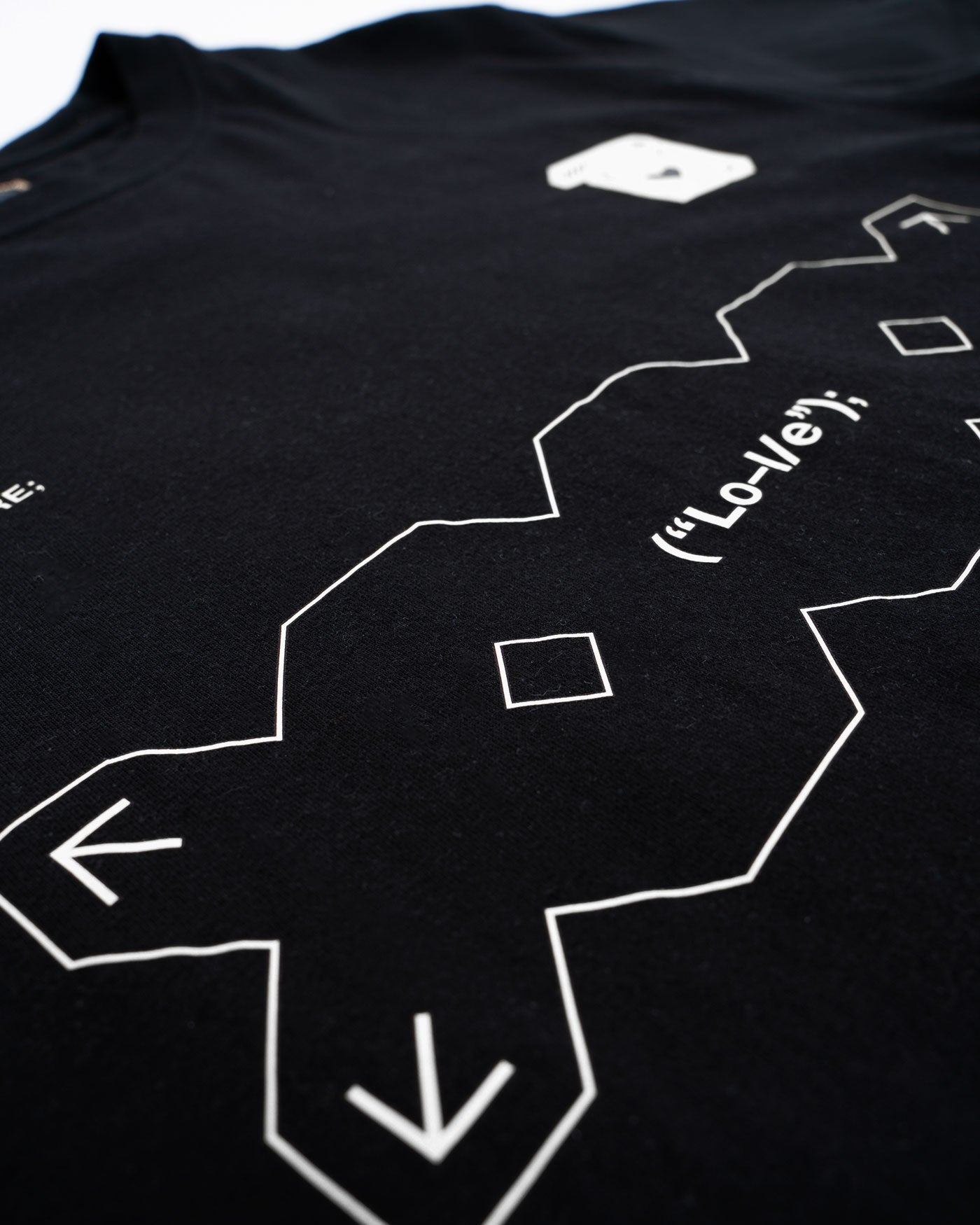 Black Printstream T-Shirt |