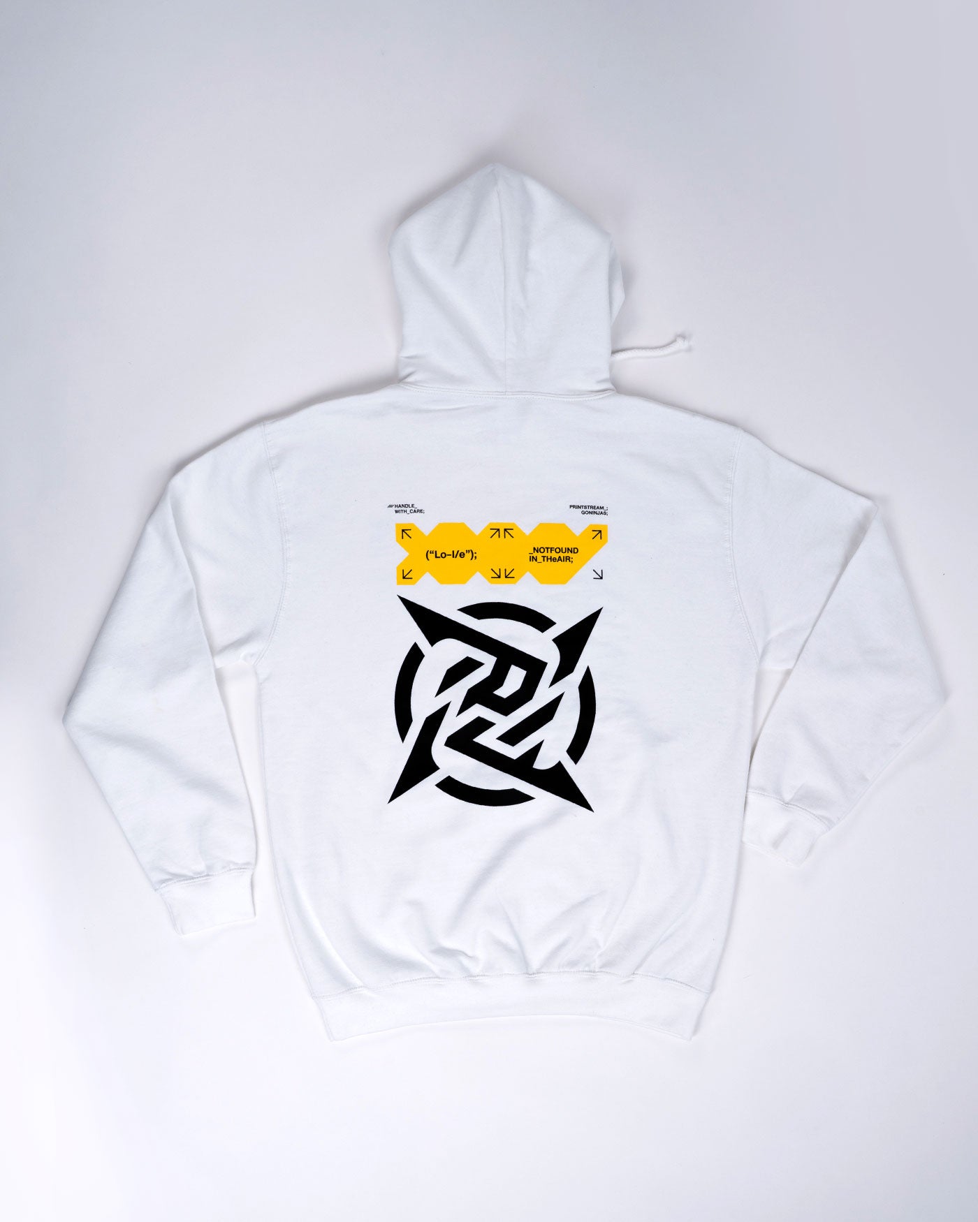 White Printstream Hoodie |
