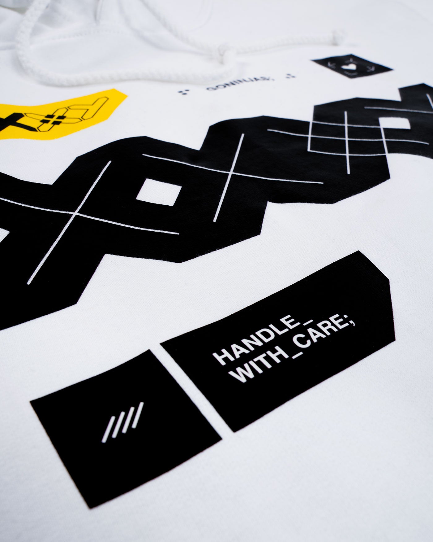 White Printstream Hoodie |