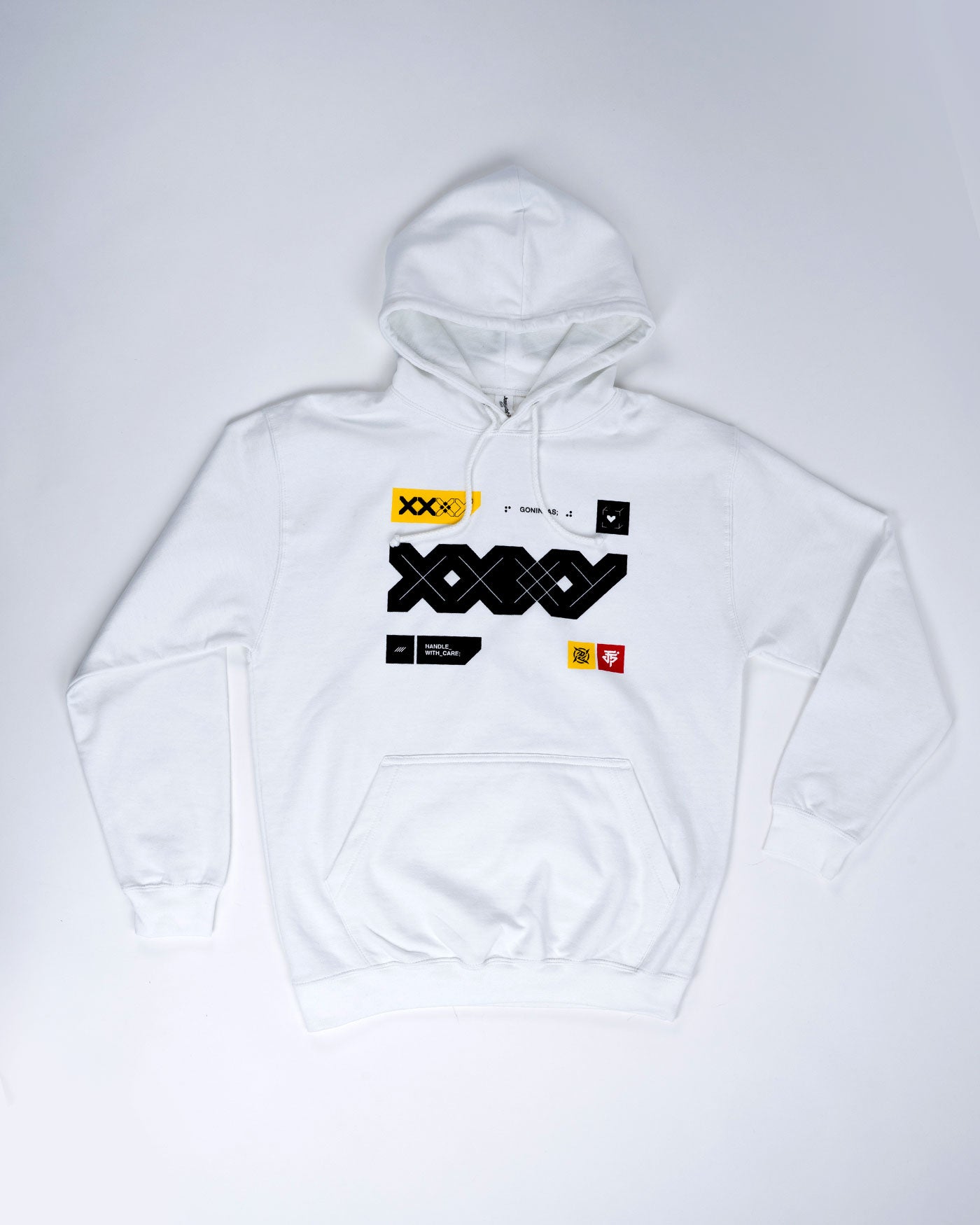 White Printstream Hoodie |