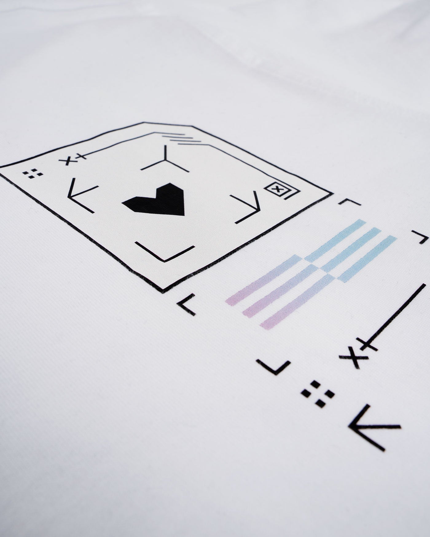 White Printstream T-Shirt |