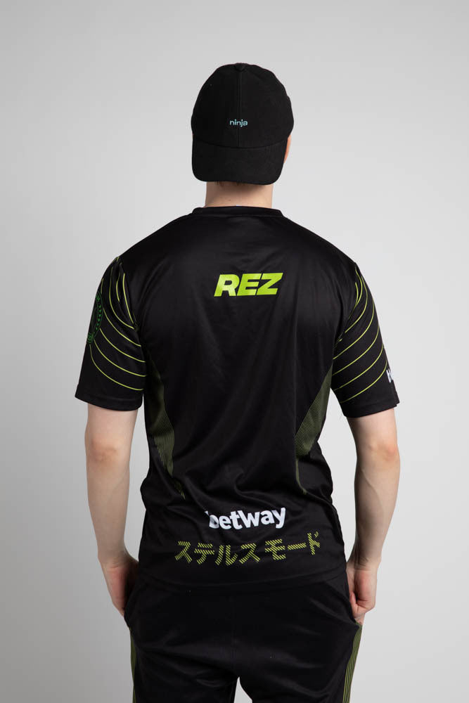 A black ninja cap from the NIP X Stiksen merch collaboration, featuring the Ninjas in Pyjamas logo subtly embroidered on the front. This stylish and adjustable cap is perfect for showcasing your support for NIP in a sleek and trendy way.
