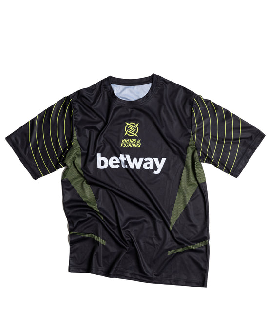 Shinobi Shozoku Jersey, a premium product from the Ninjas in Pyjamas merch shop. This stylish and performance-oriented jersey features the iconic Shinobi Shozoku design, making it a must-have for NIP fans who want to showcase their support for the team in a fashionable and functional way during matches and events.