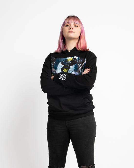Ninjutsu Collection - Black Hoodie from Ninjas in Pyjamas Shop. A black hoodie from the Ninjutsu Merch Collection, featuring the Ninjas in Pyjamas logo subtly printed on the front. This cozy and stylish hoodie is perfect for showcasing your support for NIP while staying warm and comfortable.
