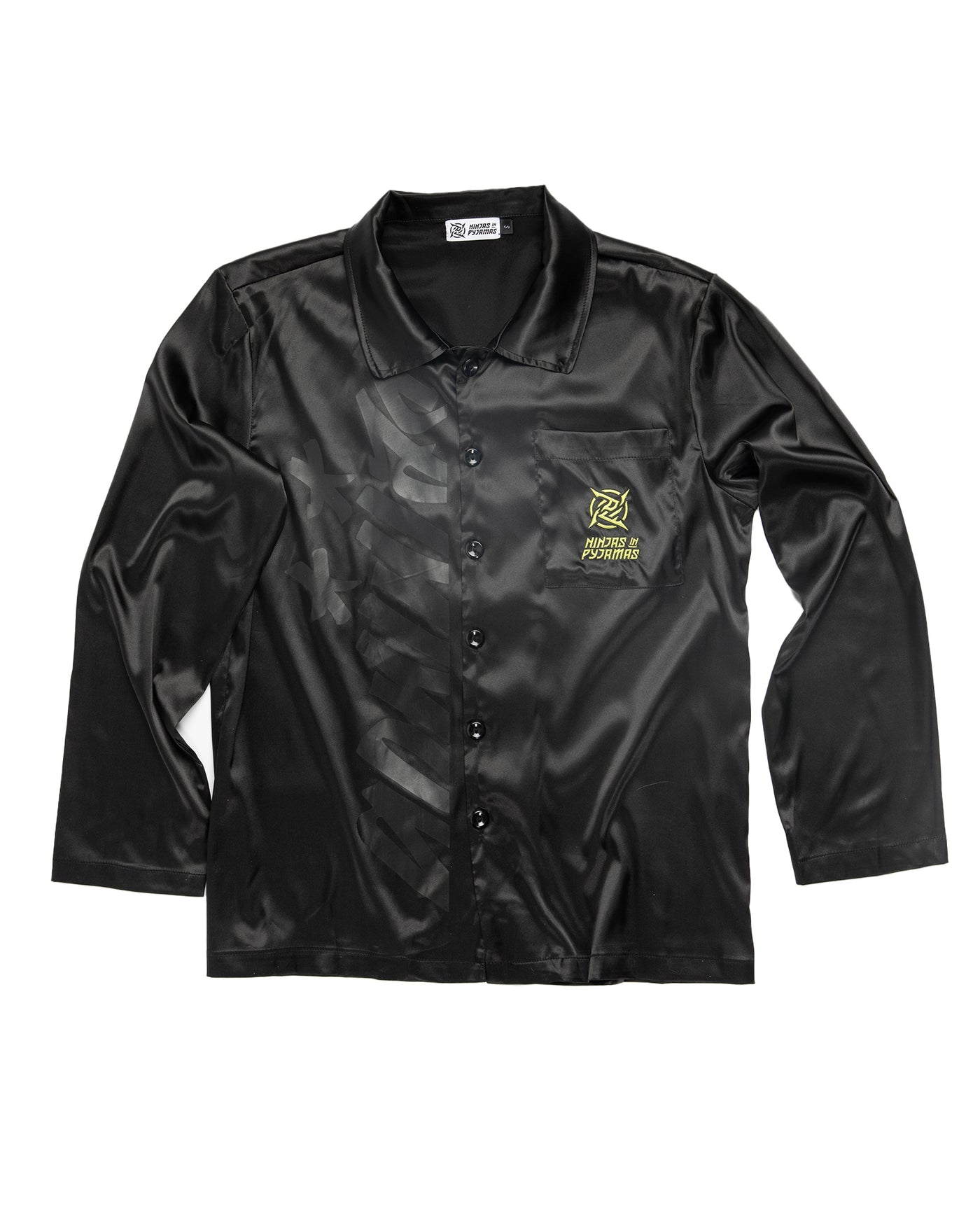 Ninjutsu Collection - Pyjamas from Ninjas in Pyjamas Shop. Ninjutsu Merch Collection's pyjamas, featuring the iconic Ninjas in Pyjamas logo on the comfortable sleepwear set. These stylish and cozy pyjamas are perfect for expressing your passion for NIP while staying comfortable and relaxed during downtime or bedtime.