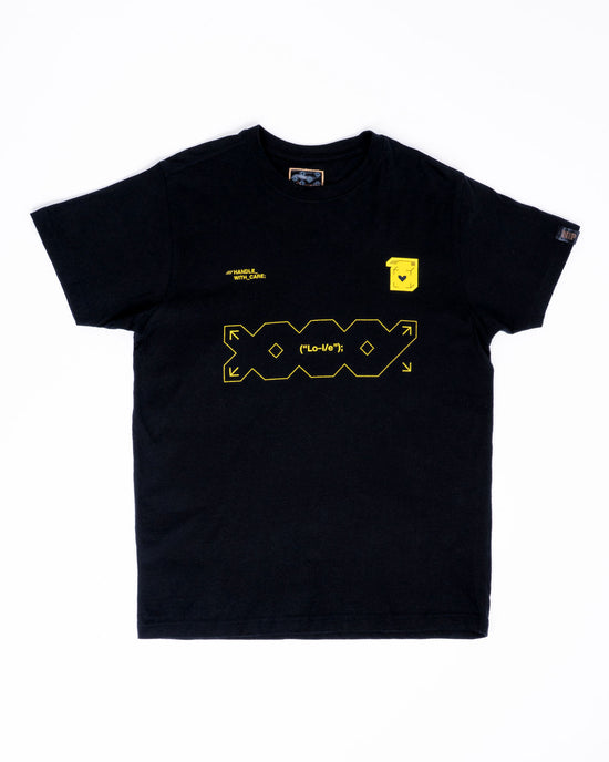 Black Printstream T-Shirt | 