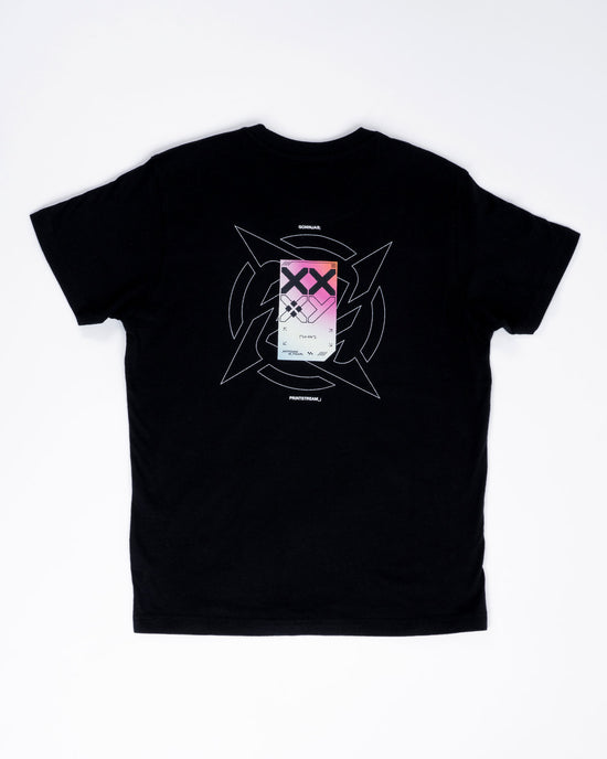 Black Printstream T-Shirt | 