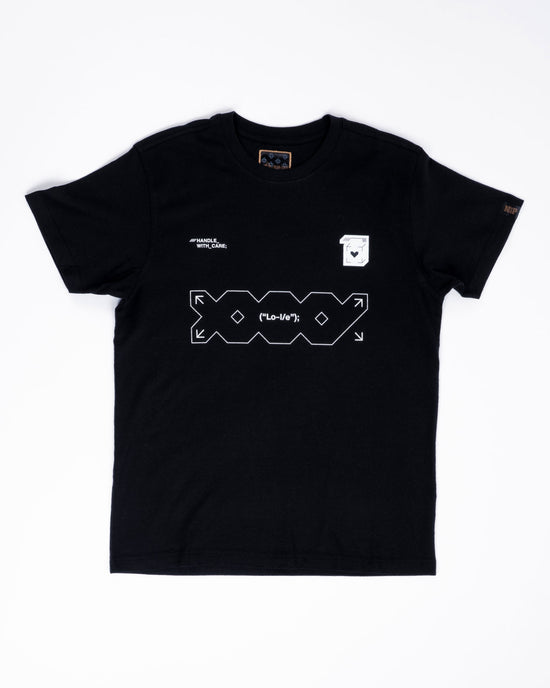 Black Printstream T-Shirt | 