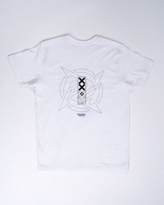 White Printstream T-Shirt | 