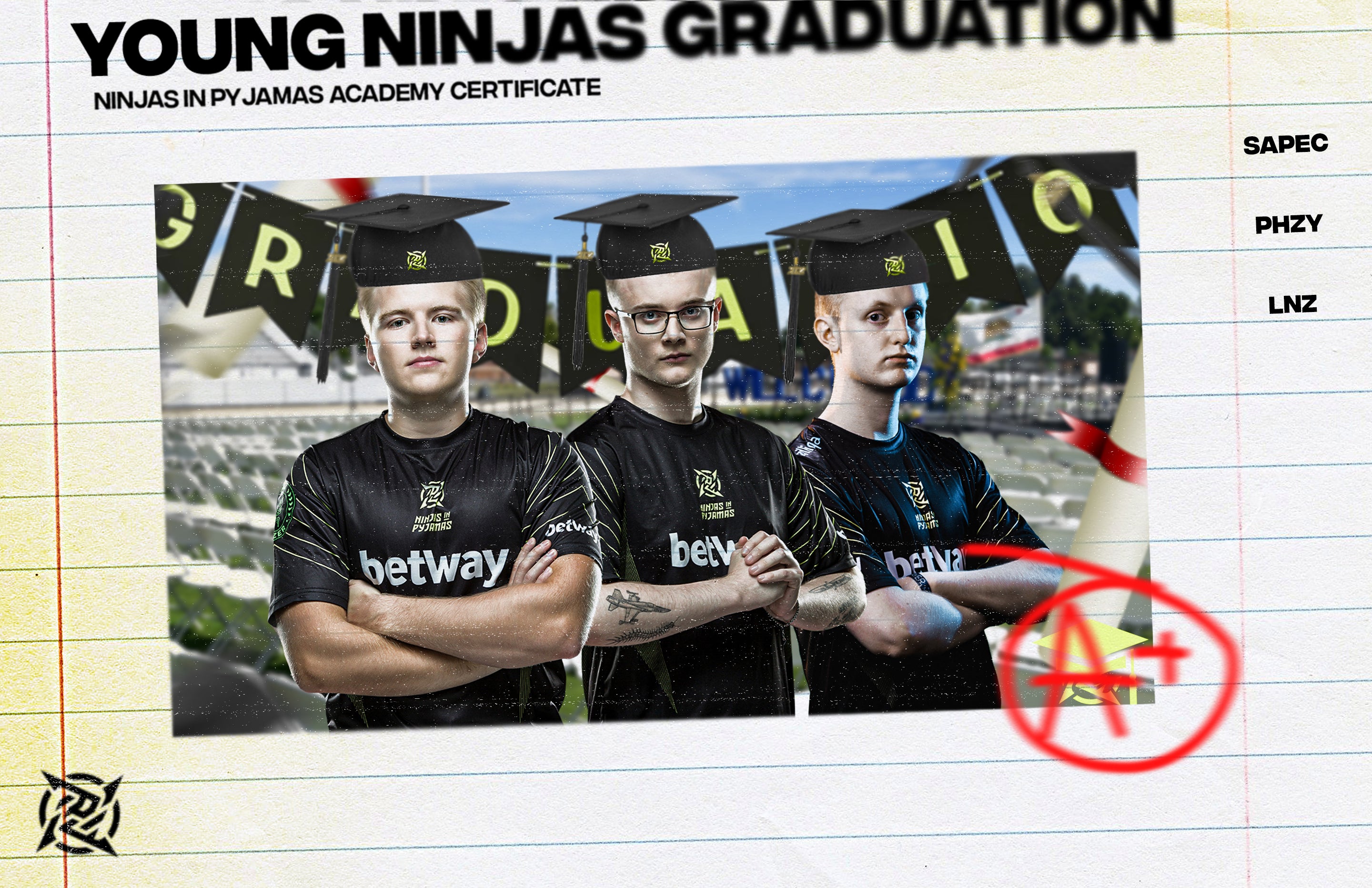 Ninjas in Pyjamas | NIP | Players | Young NInjas Graduation 