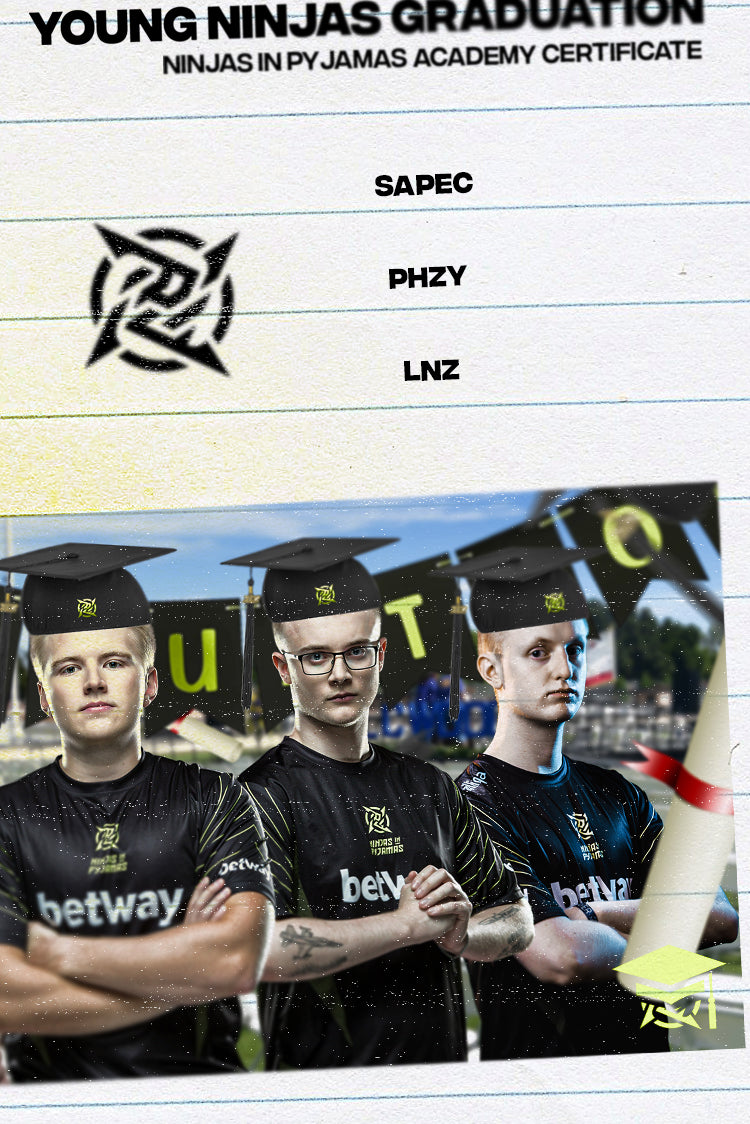 Ninj Graduate Young Ninjas.GamerPay Graduation — class of '22