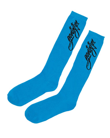 A pair of classic blue socks with the Ninjas in Pyjamas logo from NIP merch collection. These comfortable and stylish socks are designed to represent your passion for NIP and esports while adding a touch of ninja-inspired flair to your everyday outfit.