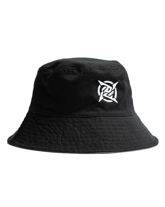 Kurashikku Bucket Hat in Black color from Ninjas in Pyjamas merch. This trendy and versatile hat is ideal for both sunny days and stylish streetwear. A must-have accessory for fans of NiP, adding a touch of team pride to any outfit.