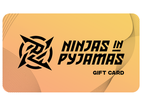 Gift Card from Ninjas in Pyjamas Shop. Gift card to use in the Ninjas in Pyjamas shop, if you are shopping for someone else but not sure what to give them. Gift cards are delivered by email and contain instructions to redeem them at checkout. Ninjas in Pyjamas gift cards have no additional processing fees.