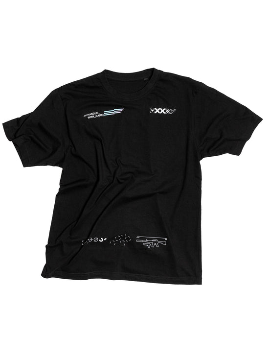 Black Printstream T-Shirt