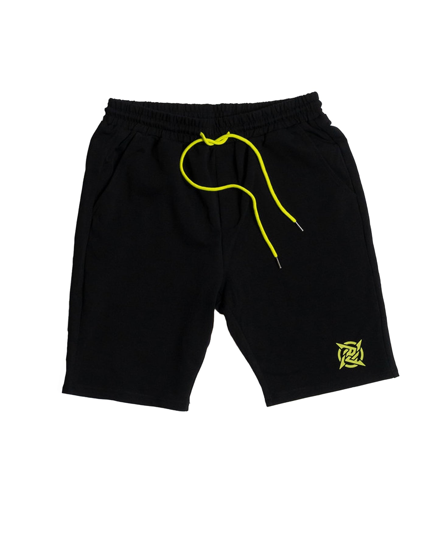 Lagom Collection - Black Shorts from Ninjas in Pyjamas Shop. A pair of black shorts from the Lagom Merch Collection, featuring the subtle Ninjas in Pyjamas logo on the side. These comfortable and stylish shorts are perfect for casual wear or as activewear, allowing you to showcase your support for NIP and esports in ultimate comfort and style.