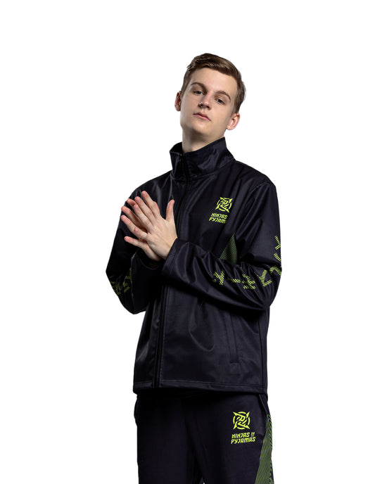 Shinobi Shozoku Jacket, a high-quality product from the Ninjas in Pyjamas merch shop. This stylish and versatile jacket features the iconic Shinobi Shozoku design, making it the perfect choice for NIP fans who want to express their support for the team in a fashionable and functional way.